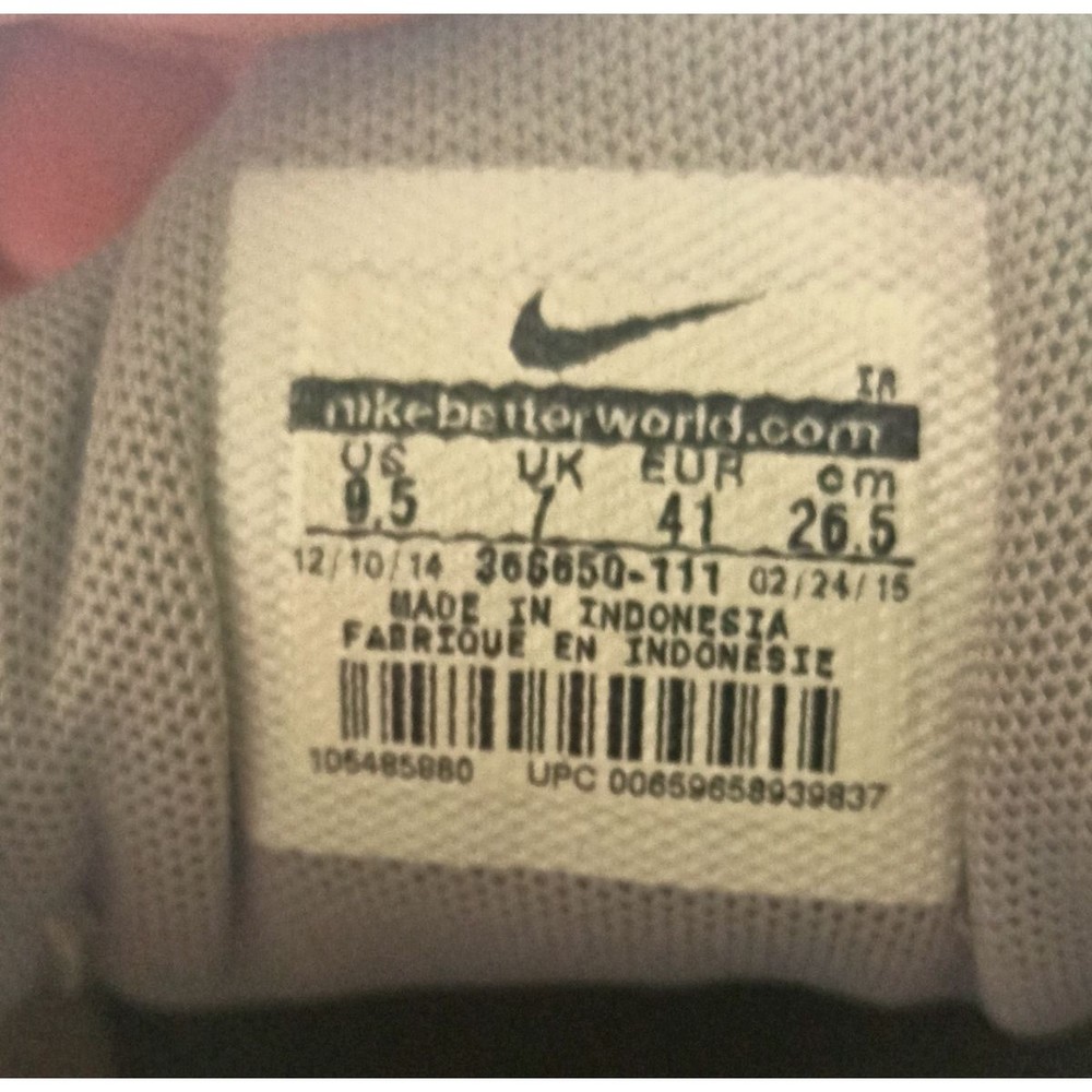 Nike Sneaker Women 9.5 White Running Shoes Air Exceed Lace Up Low Top - Picture 8 of 8